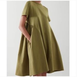 Cos Green Skater Dress